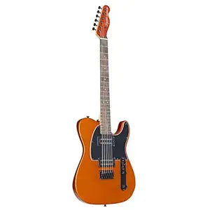Fender Squier Affinity Series HH FSR Telecaster Left-Handed – Metallic Black & Metallic Orange