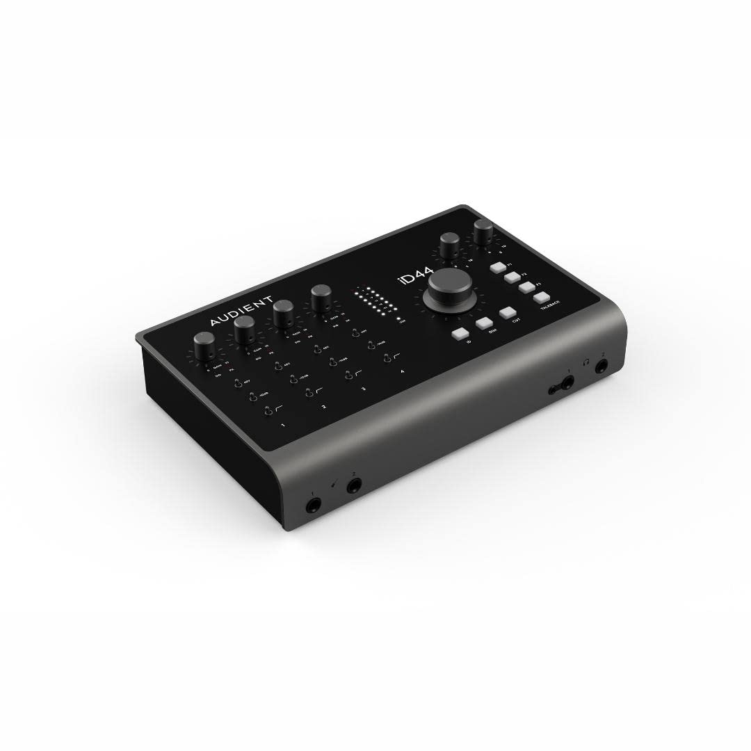 Audient iD44 MKII USB-C Audio Interface – 20-In/24-Out Flagship Interface with 4 Class-A Preamps & ADAT