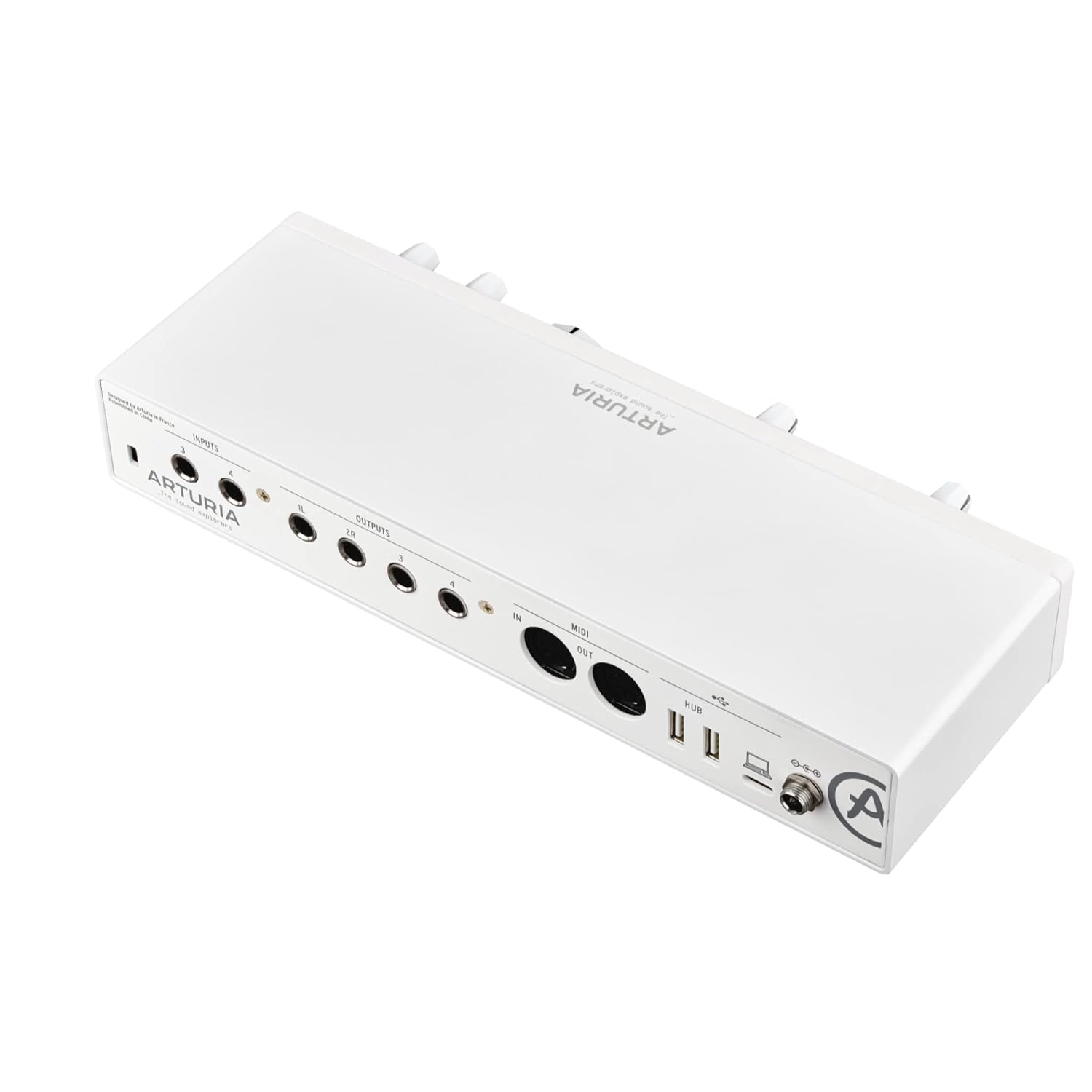 Arturia MiniFuse 4 – 4-In/4-Out USB Audio Interface with Dual Headphone Outputs, USB Hub & Software Bundle for Music Production & Podcasting