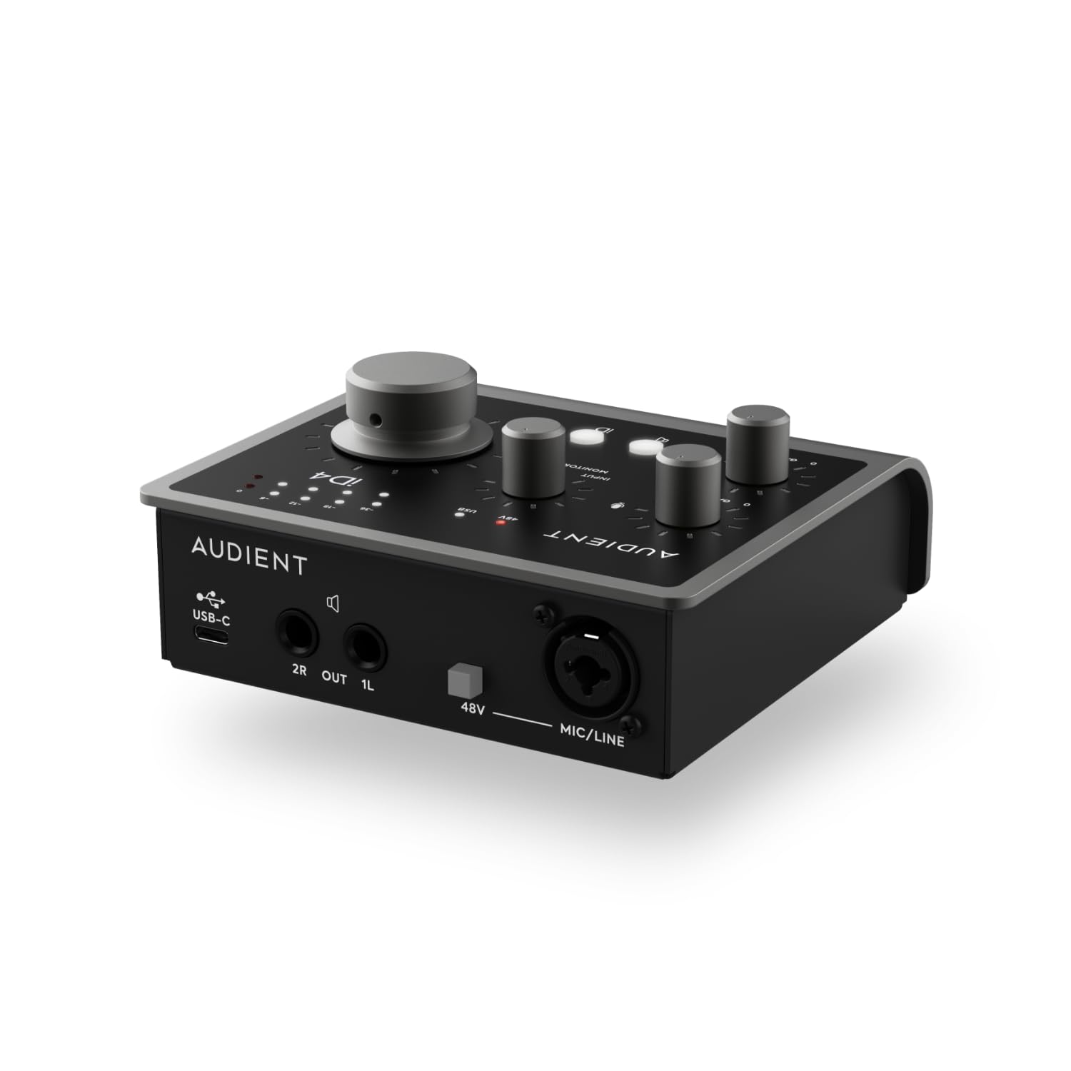 Audient iD4 MKII USB Audio Interface – 2-In/2-Out with Class-A Preamps & USB-C