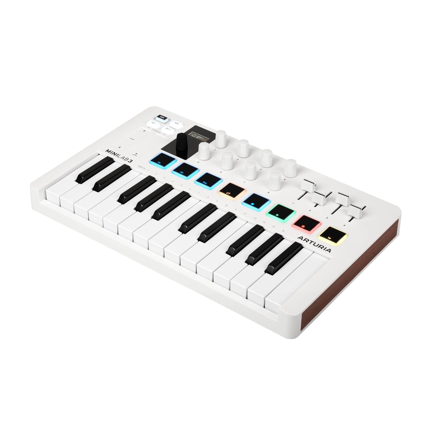 Arturia MiniLab 3 25-Key MIDI Controller – Portable USB Keyboard with Pads, Knobs, and Software Bundle