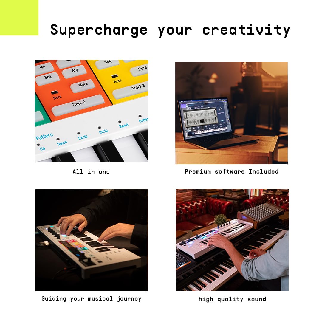 Arturia KeyStep Pro – 37-Key MIDI Controller, 4-Track Polyphonic Sequencer & Performance Controller with CV, MIDI, and USB