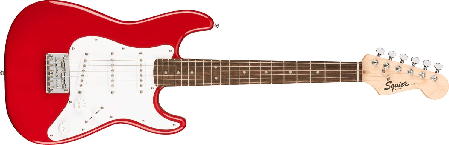 Fender Mini Stratocaster® Electric Guitar – Laurel Fingerboard, Multiple Colors & Left-Handed Option