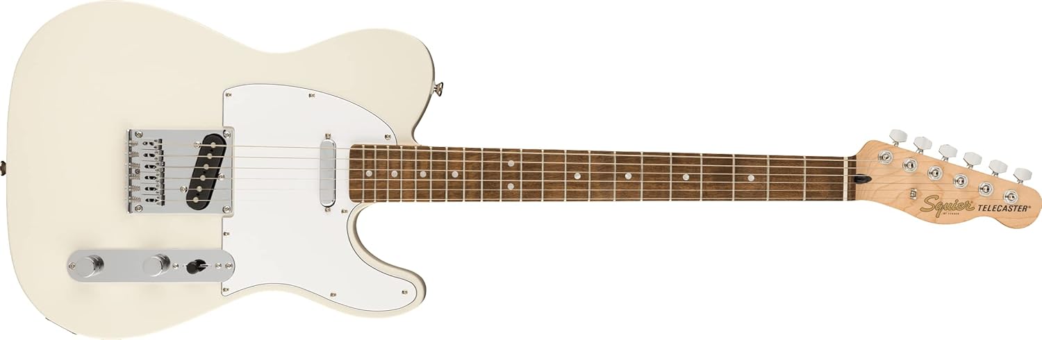 Fender Squier Affinity Series Telecaster Electric Guitar – Maple Fingerboard – Olympic White, Butterscotch Blonde, 3-Color Sunburst