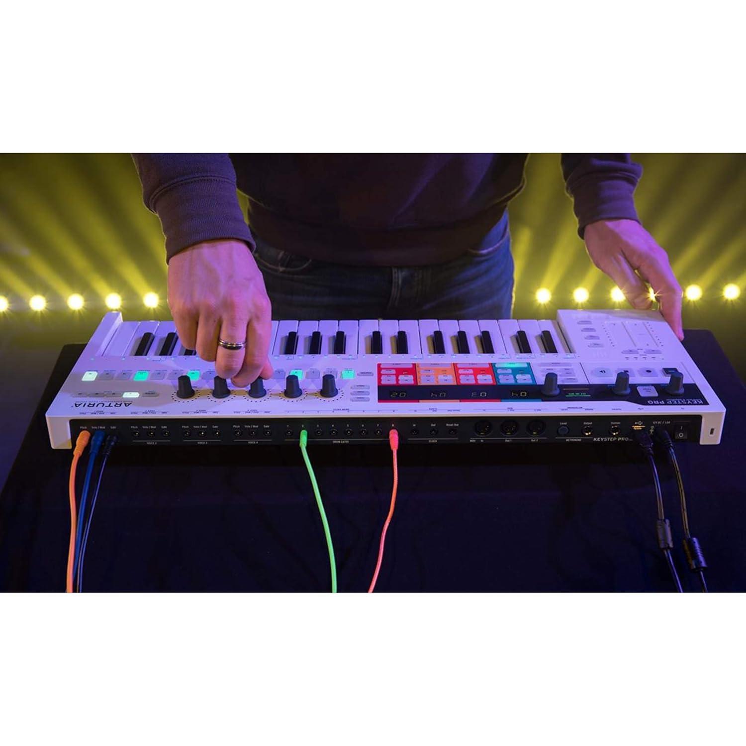Arturia KeyStep Pro – 37-Key MIDI Controller, 4-Track Polyphonic Sequencer & Performance Controller with CV, MIDI, and USB