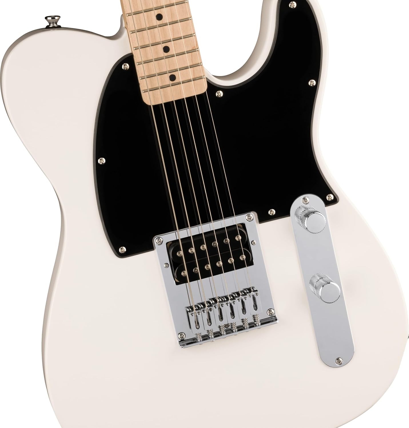 Fender Sonic™ Esquire® H Electric Guitar – Arctic White, Maple Fingerboard, Black Pickguard