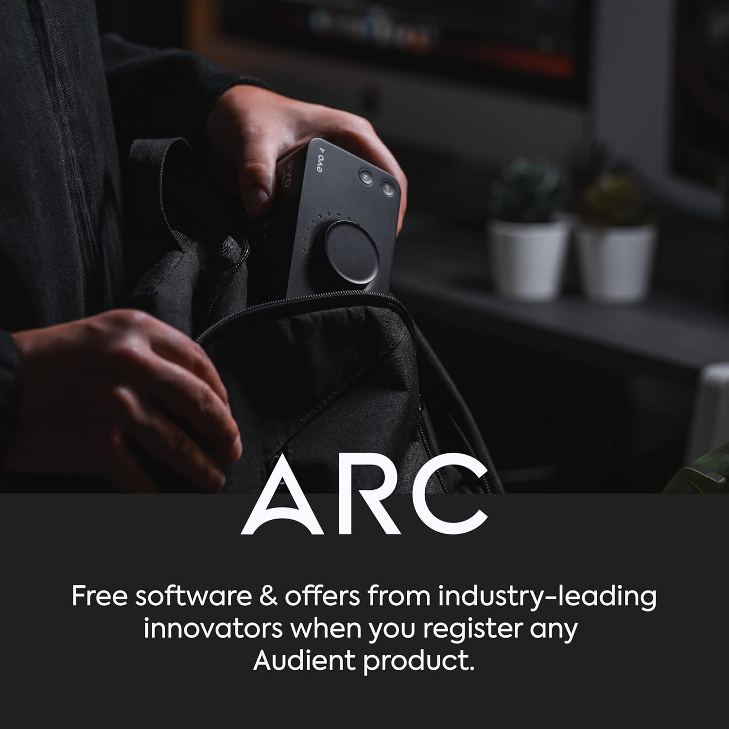 Audient EVO 4 USB‑C Audio Interface – 2‑In/2‑Out with Smartgain & JFET Instrument Input