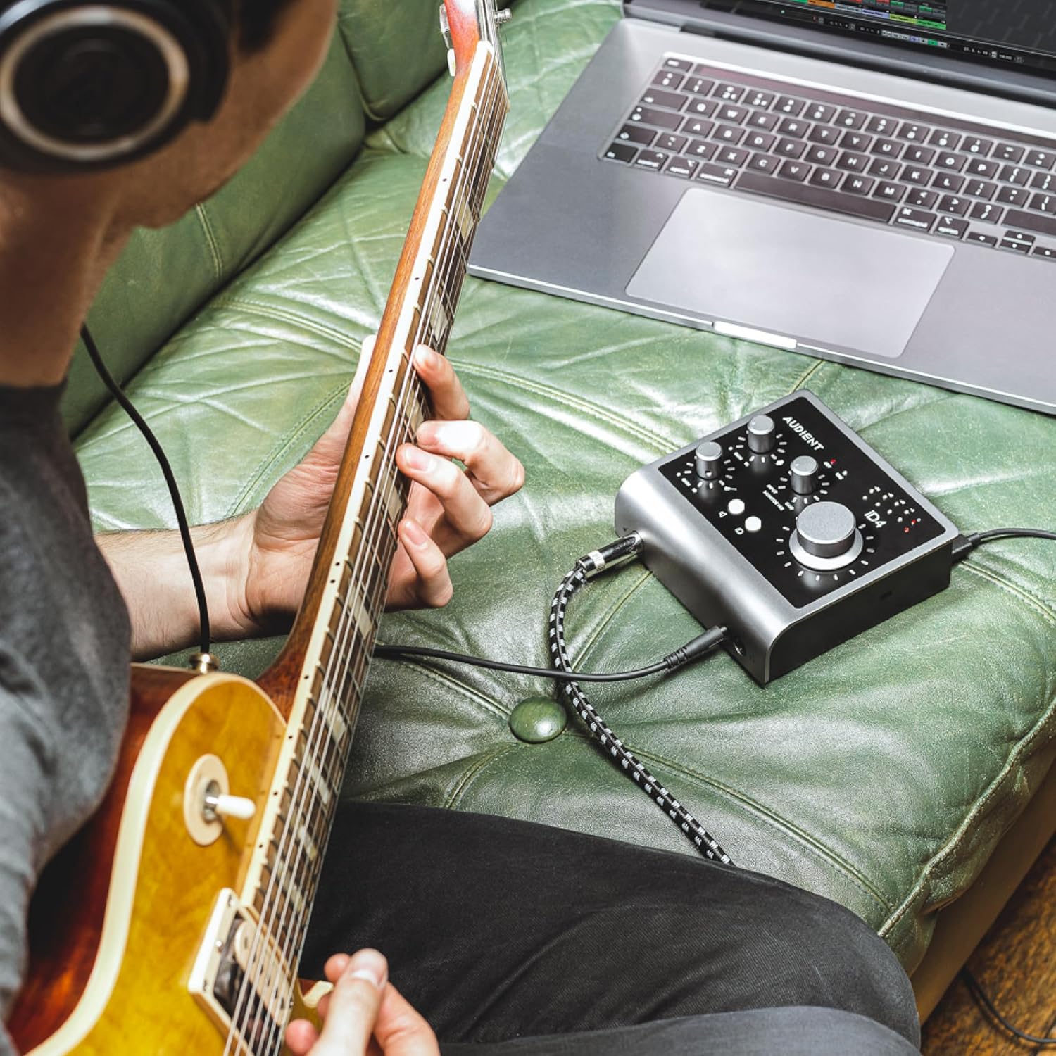 Audient iD4 MKII USB Audio Interface – 2-In/2-Out with Class-A Preamps & USB-C