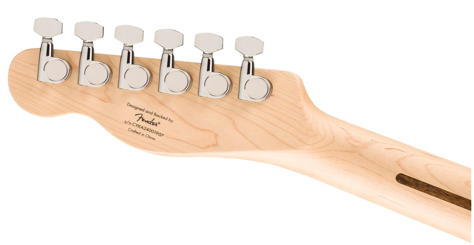 Fender Affinity Series Telecaster Thinline Electric Guitar – Olympic White / 3-Color Sunburst