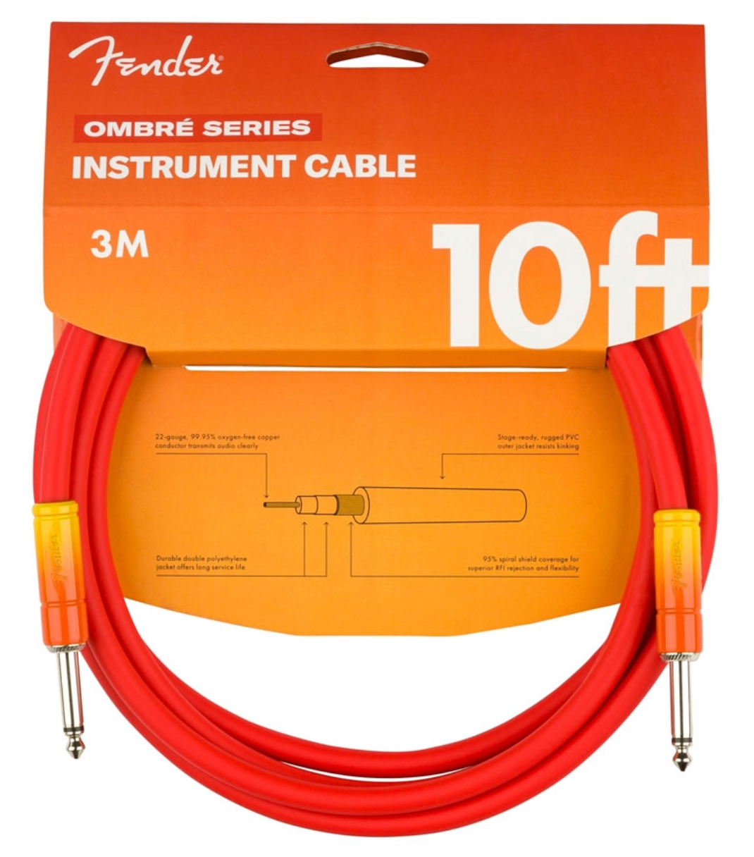 Fender 0990810200 Ombre Instrument Cable Original Series 10Ft Tequilla Sunrise