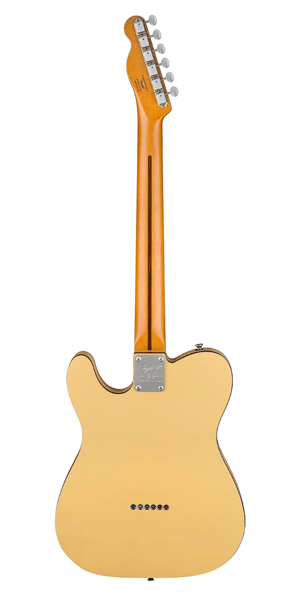 Fender 0379501507 Squier 40th Anniversary Telecaster Vintage Edition Maple Fingerboard Satin Vintage Blonde Electric Guitar