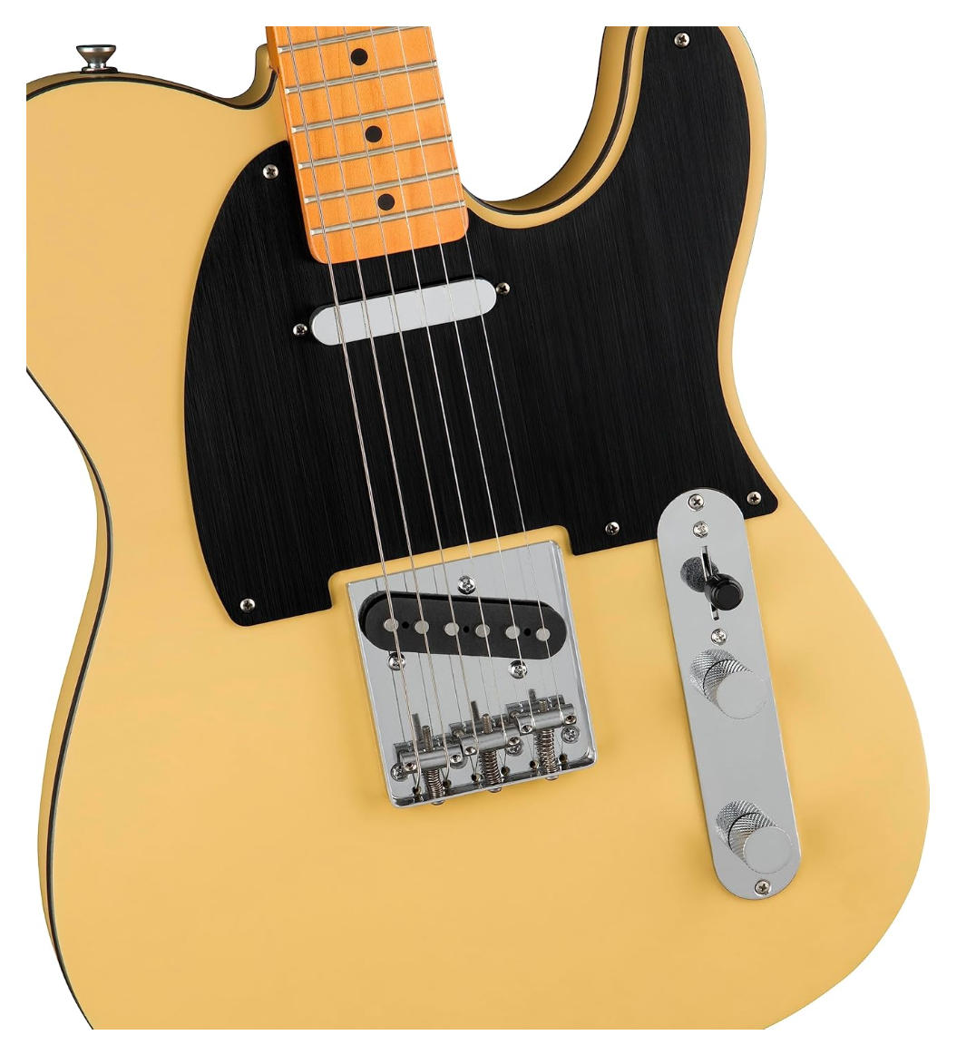 Fender 0379501507 Squier 40th Anniversary Telecaster Vintage Edition Maple Fingerboard Satin Vintage Blonde Electric Guitar