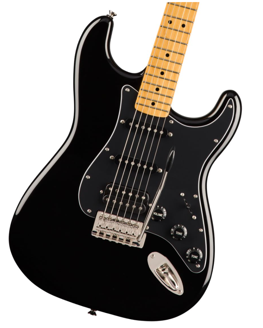 Fender 0374023506 Squier Classic Vibe 70s Strat HSS Black Electric Guitar