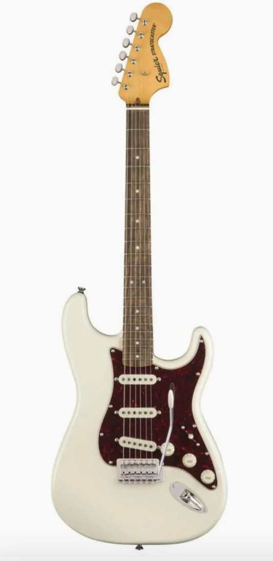 Fender 0374020501 Squier Classic Vibe 70s Strat Olympic White Electric Guitar
