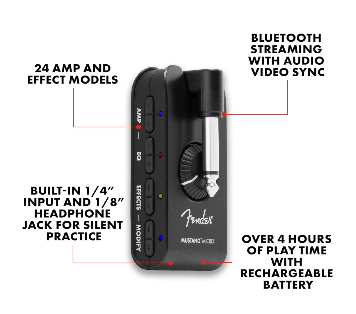 Fender Guitar Headphone Amp Mustang Micro