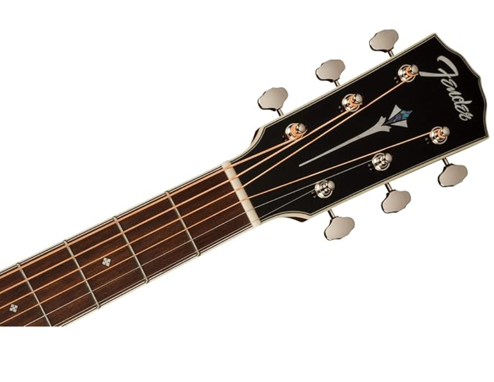 Fender 0970310321 Dreadnought with Case & Electronics PD-220E Natural Acoustic Guitar