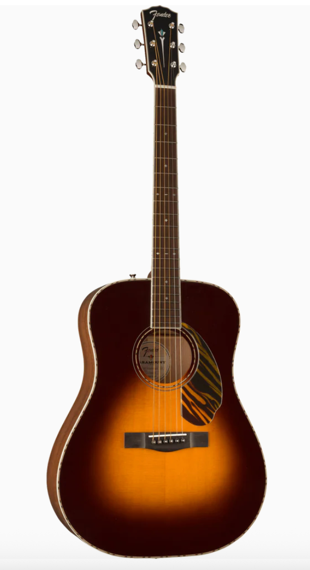 Fender 0970310303 Dreadnought with Case & Electronics PD-220E 3-Color Vintage Sunburst Acoustic Guitar