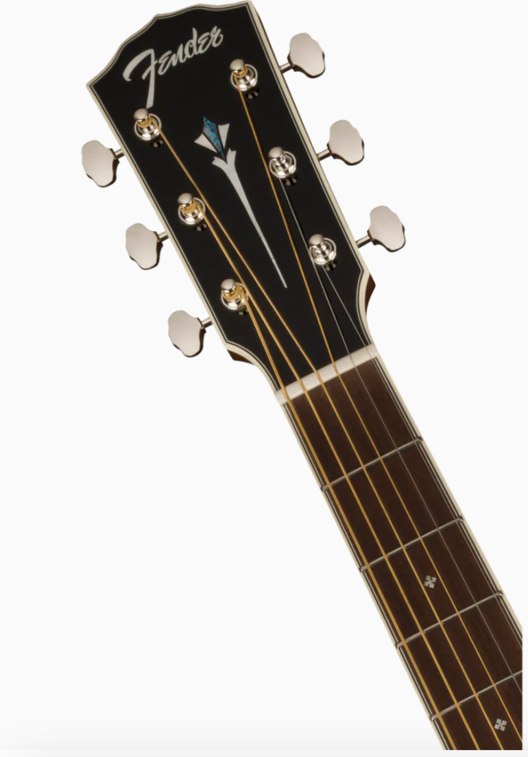 Fender 0970310303 Dreadnought with Case & Electronics PD-220E 3-Color Vintage Sunburst Acoustic Guitar