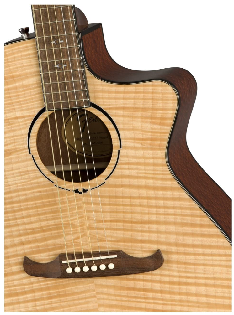 Fender 0971343021 Auditorium Cutaway Electronics FA345CE Natural Acoustic Guitar