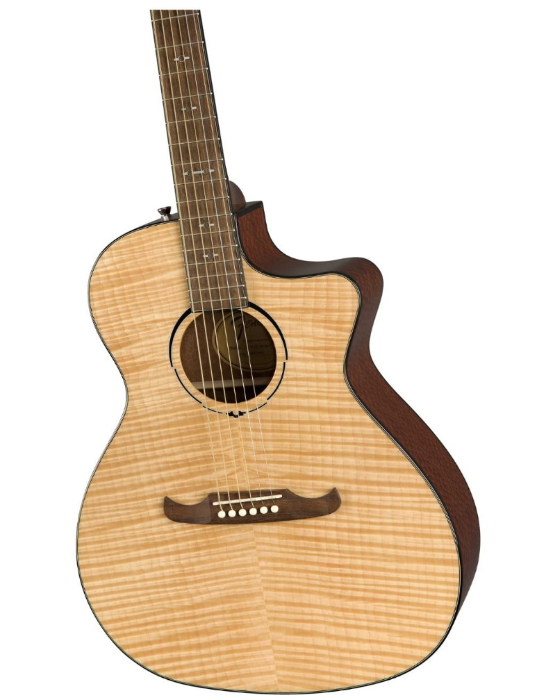 Fender 0971343021 Auditorium Cutaway Electronics FA345CE Natural Acoustic Guitar