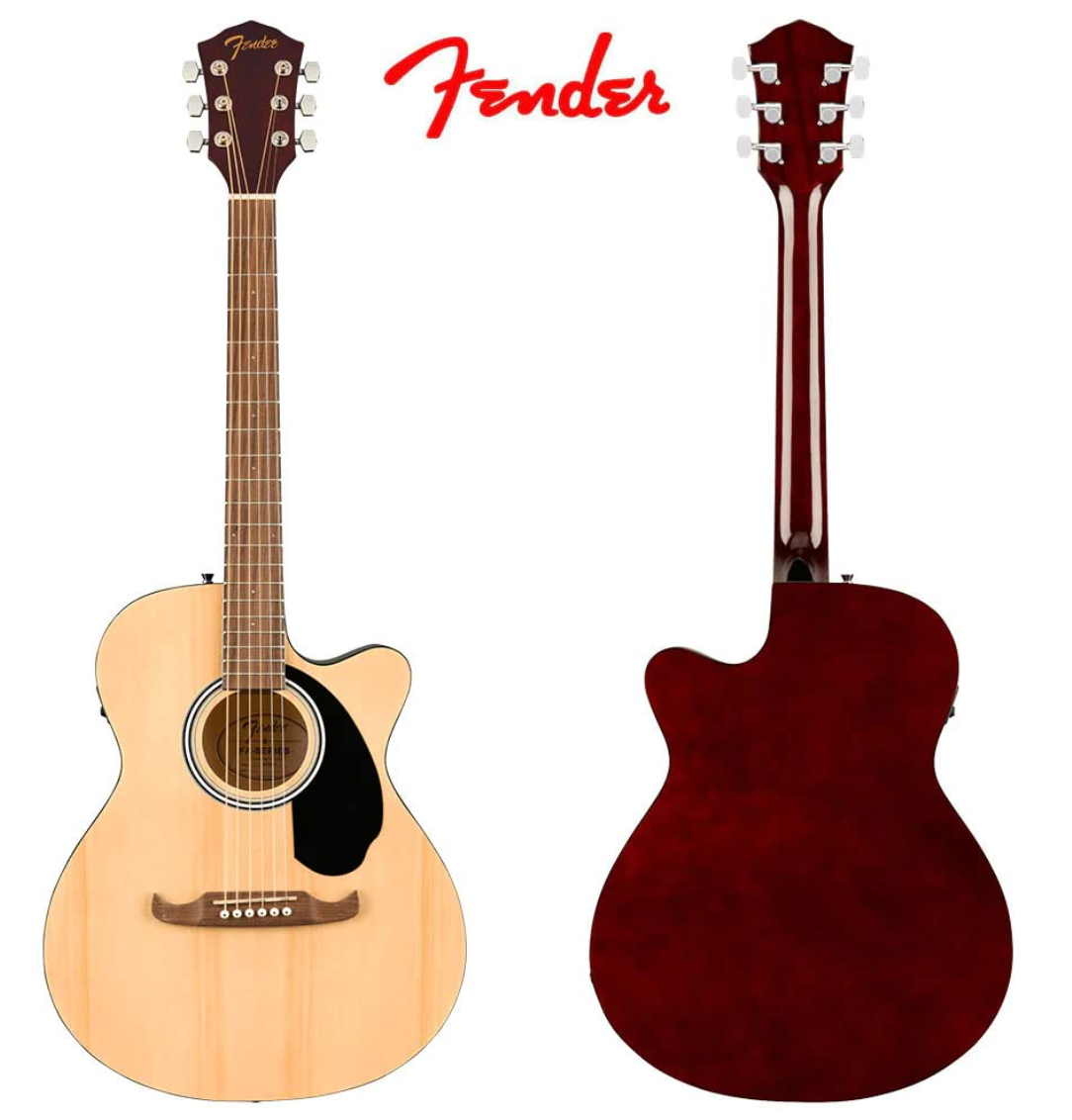 Fender 0971253521 Concert Cutaway Electronics FA135CE Natural Acoustic Guitar