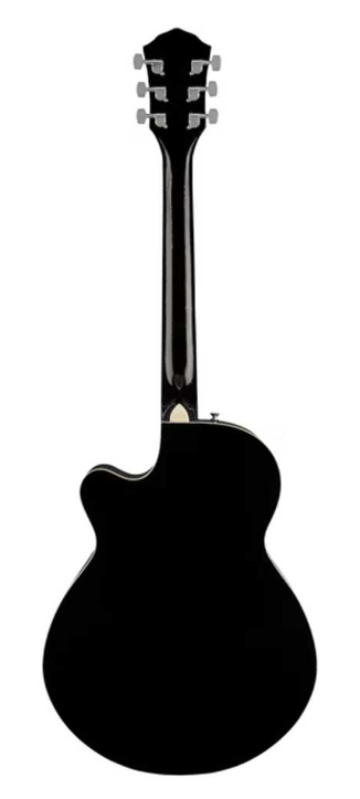 Fender 0971253506 Concert Cutaway Electronics FA135CE Black Acoustic Guitar