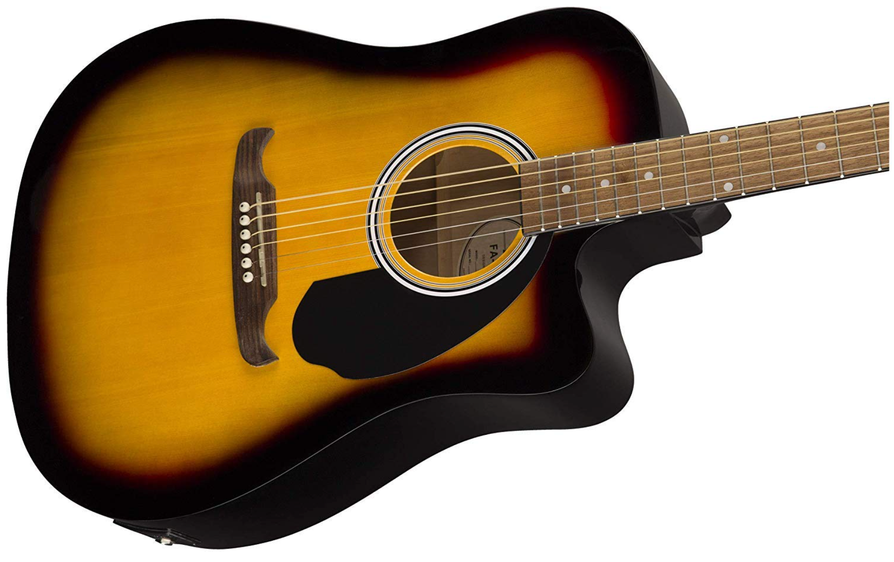 Fender 0972713532 Dreadnought Cutaway Electronics FA-125CE Sunburst Acoustic Guitar