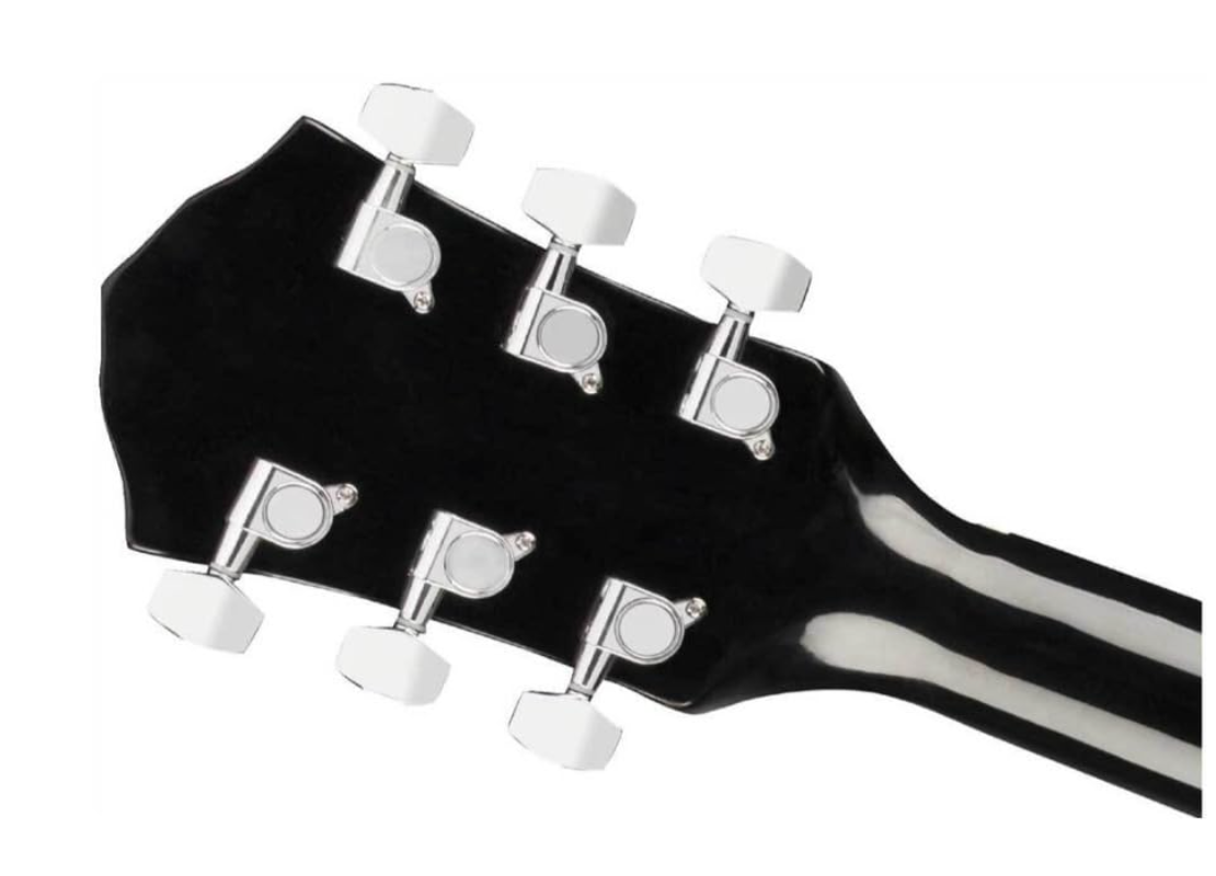 Fender 0972713506 Dreadnought Cutaway Electronics FA-125CE Black Acoustic Guitar