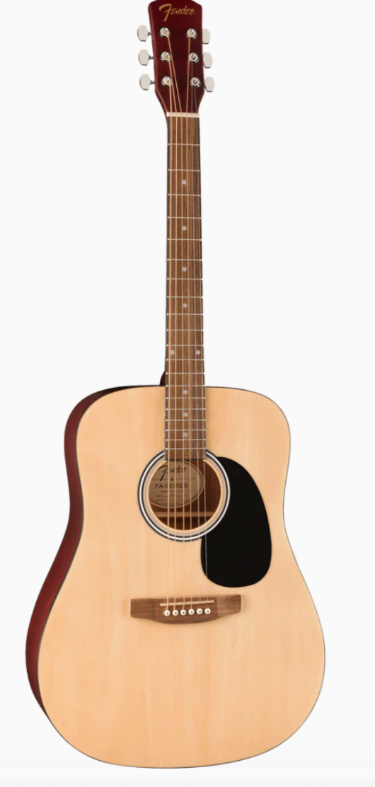 Fender 0971113221 Dreadnought Cutaway Electronics FA-125CE Natural Acoustic Guitar