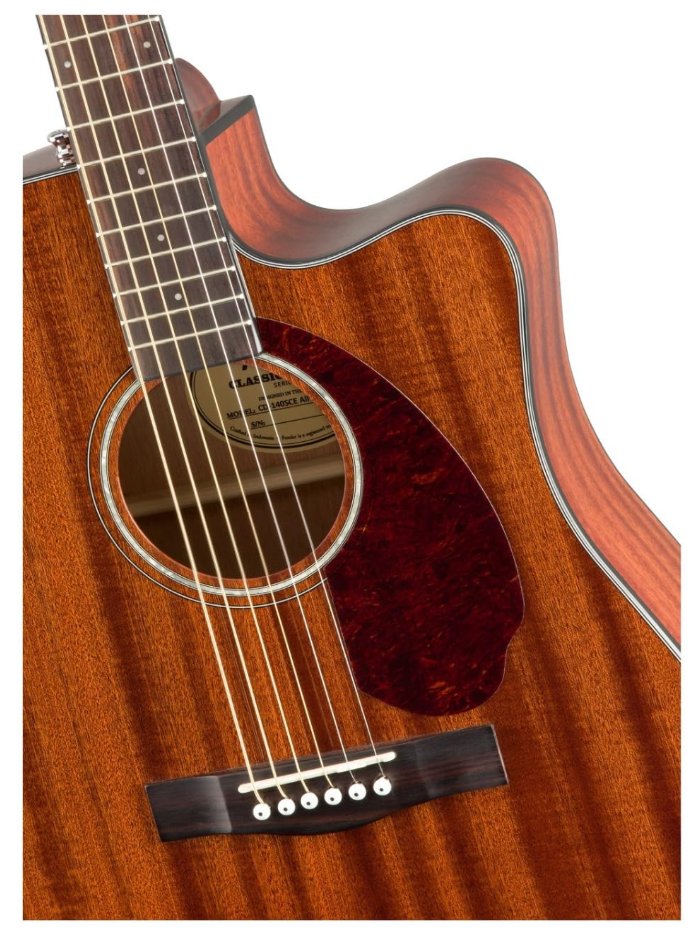 Fender 0970213322 with Cutaway Electronics & Case CD-140SCE Mahogany Acoustic Guitar