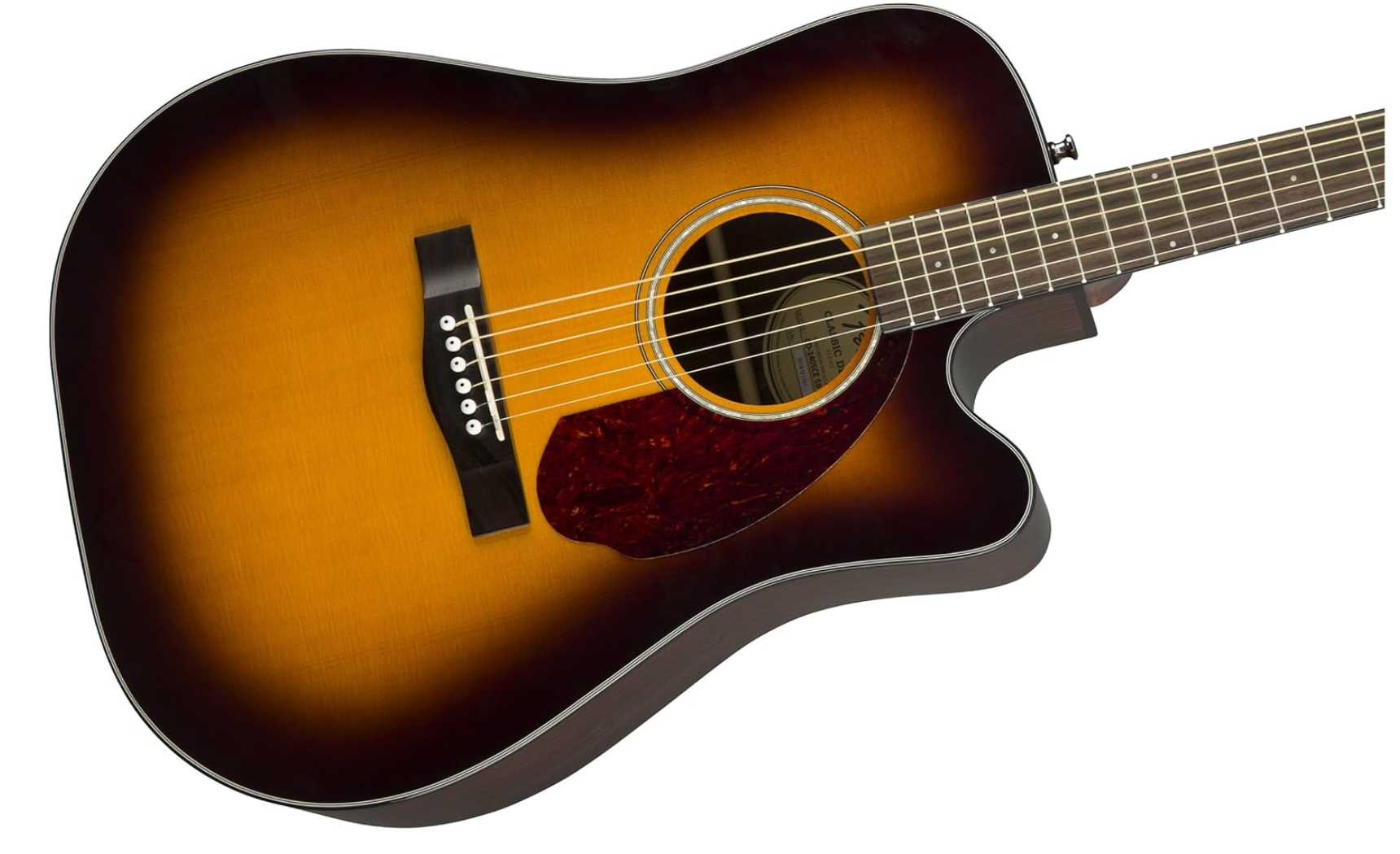 Fender 0970213332 with Cutaway Electronics & Case CD-140SCE Sunburst Acoustic Guitar