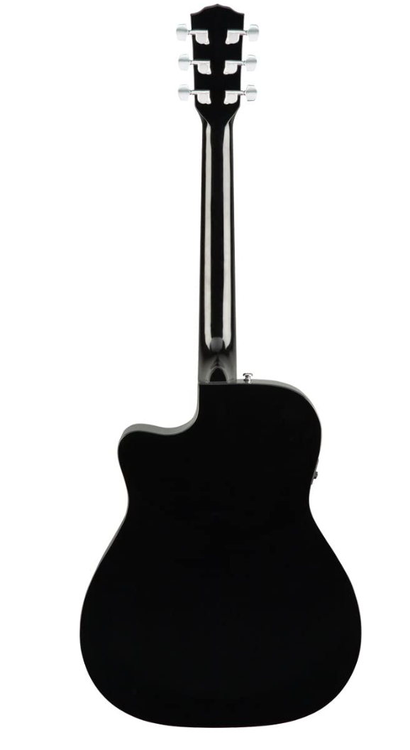 Fender 0970153006 Concert Cutaway Electronics CC60SCE Black Acoustic Guitar