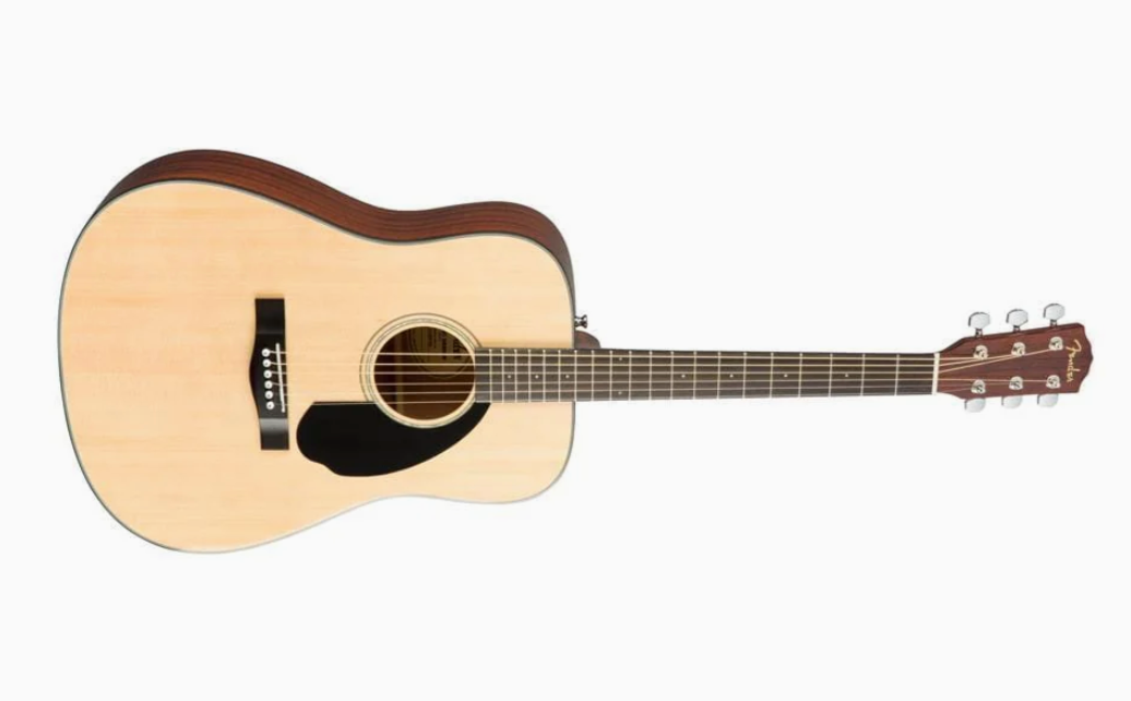 Fender 0970110021 Dreadnought Solid CD60S Natural Acoustic Guitar