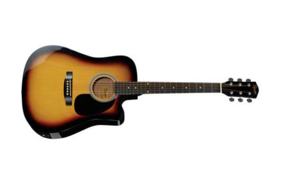 Fender 0930307032 Cutaway Electronics SA-105CE Sunburst Acoustic Guitar