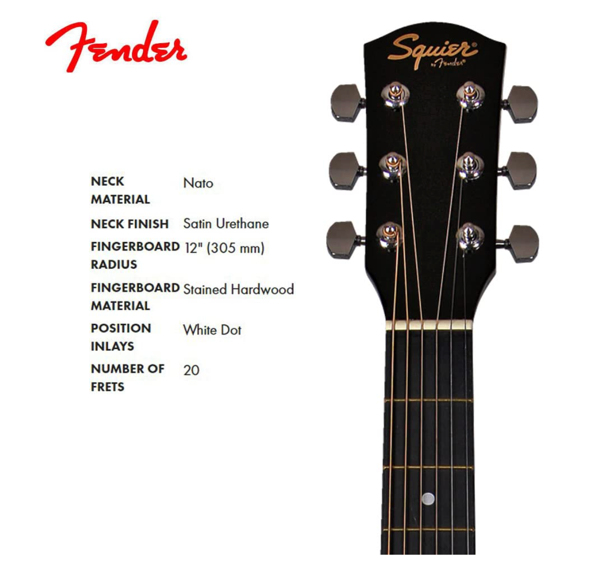 Fender 0930307021 Cutaway Electronics SA-105CE Natural Acoustic Guitar