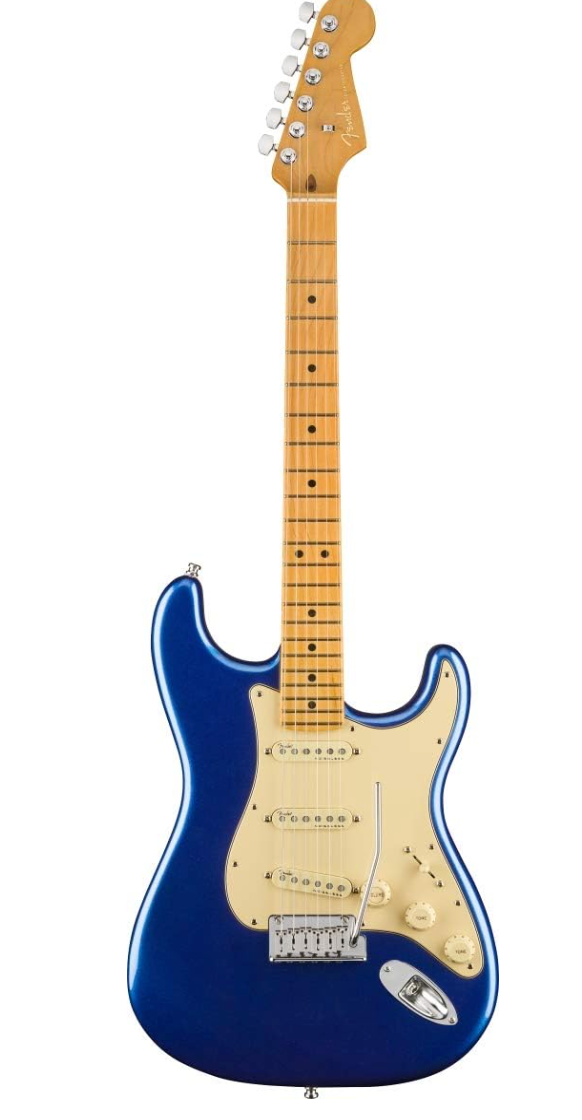 Fender 0118012795 AM Ultra Strat Maple Cobra Blue Electric Guitar