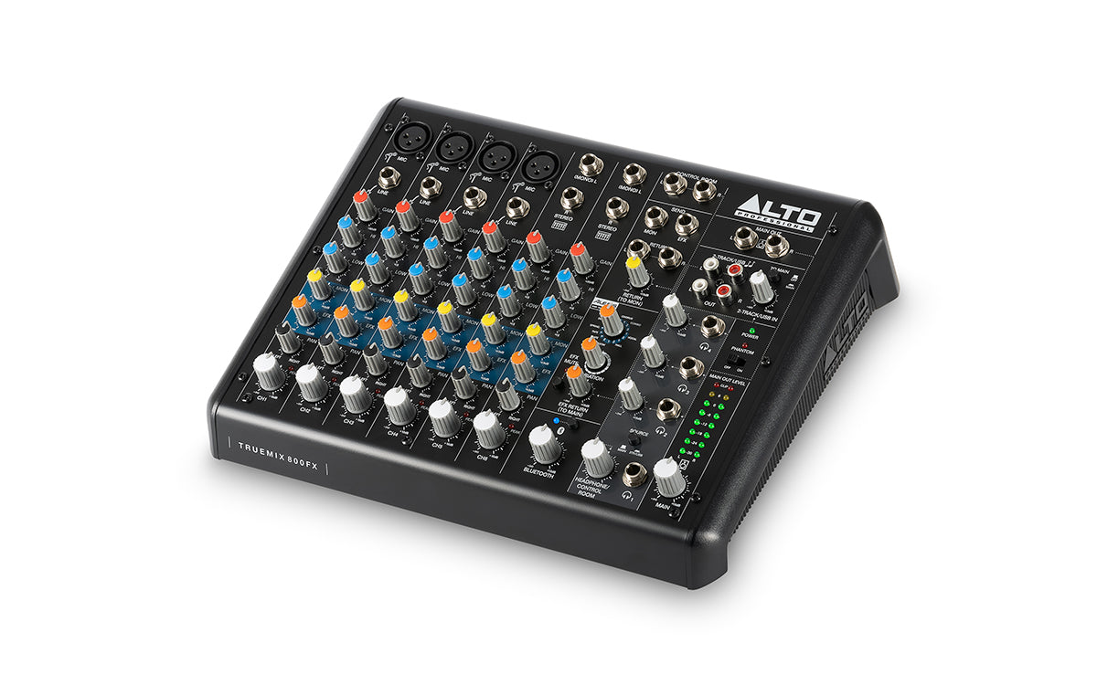 TrueMix 800 FX – 8-Channel Mixer with USB, Bluetooth & Alesis Multi-FX