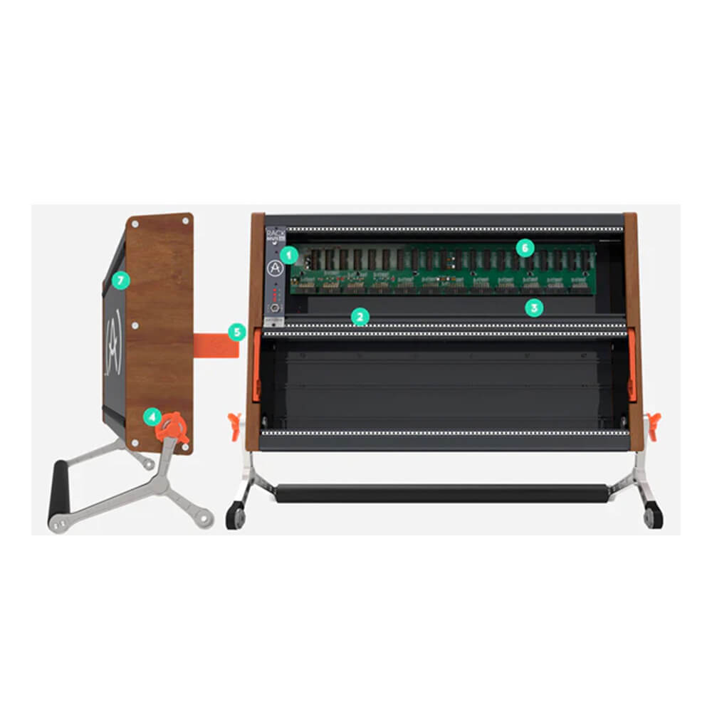 Arturia RackBrute 6U Eurorack Case with Integrated Power Supply and Link System