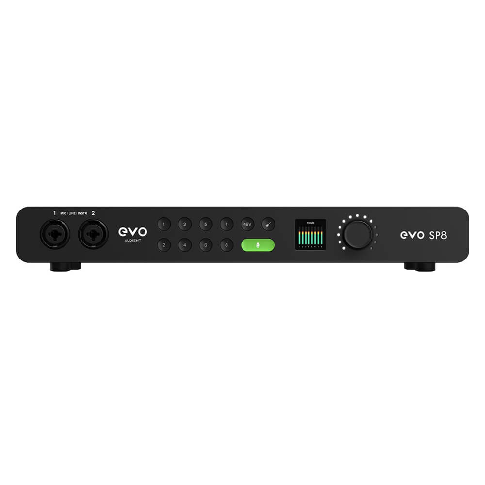 Audient EVO SP8 8‑Channel Smart Mic Preamp – ADAT Expansion, Motion UI & Smartgain