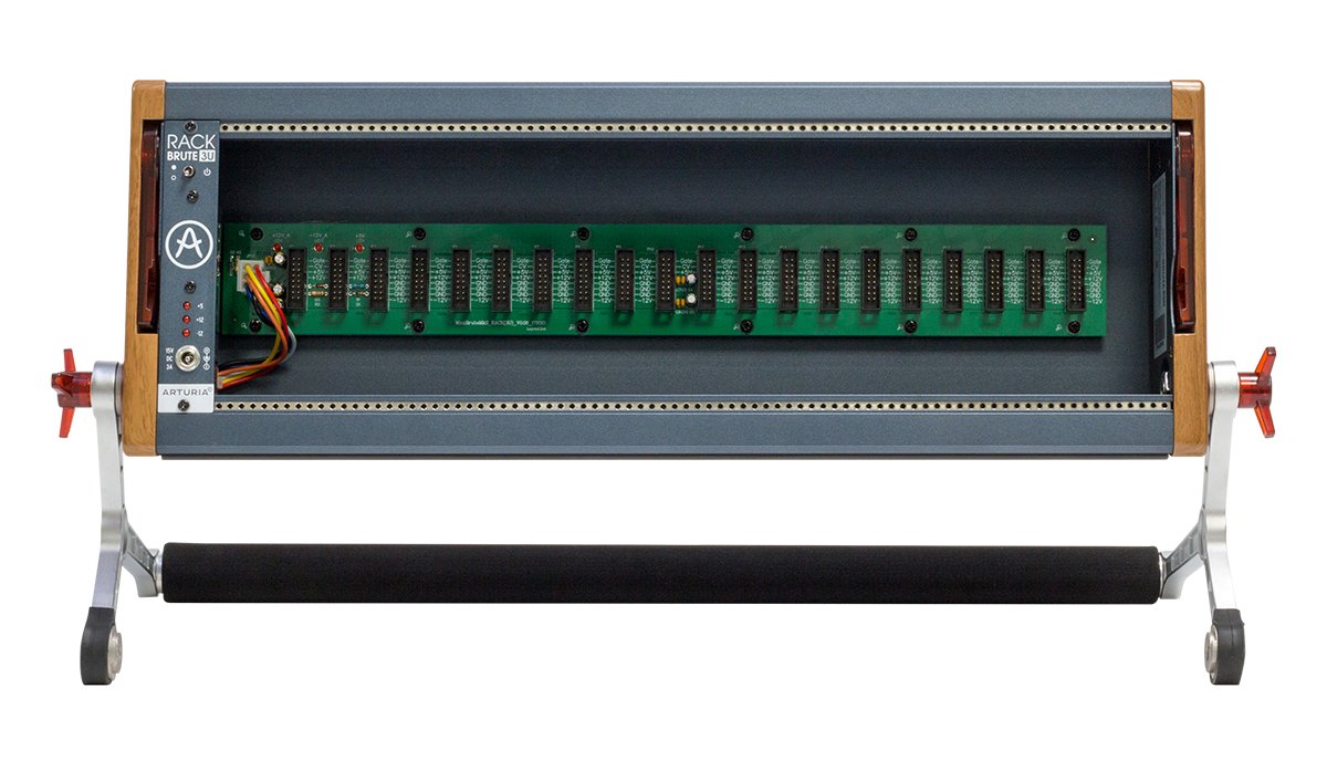 Arturia RackBrute 3U Eurorack Case with Integrated Power Supply and Link System