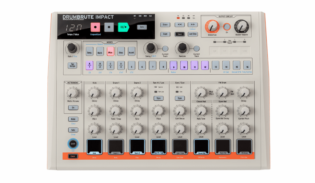 Arturia DrumBrute Analog Drum Machine: 17 Pure-Analog Sounds, Advanced Sequencing & Steiner-Parker Filter