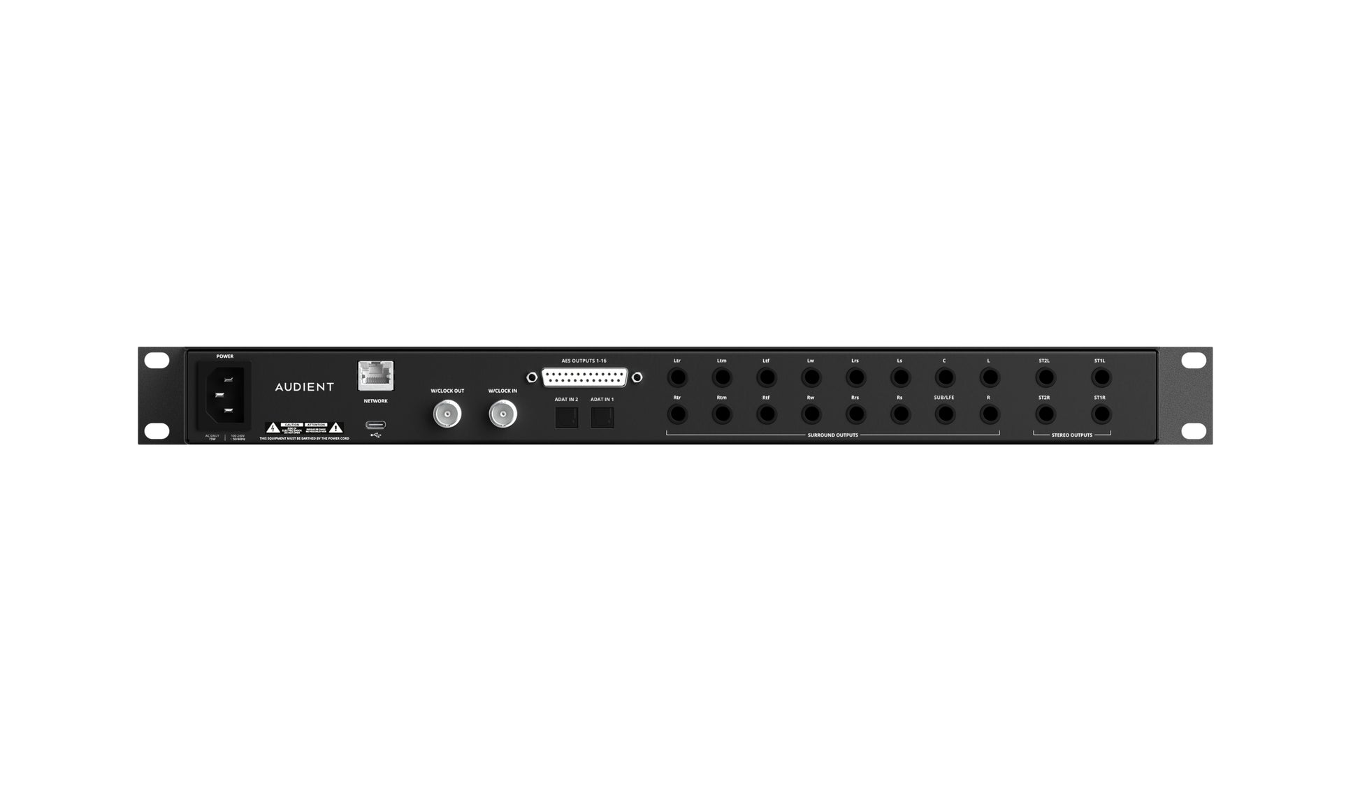 Audient ORIA USB‑C Immersive Audio Interface & Monitor Controller – Dolby Atmos 9.1.6, 2 Mic Preamps, 16 Analog + AES Outputs