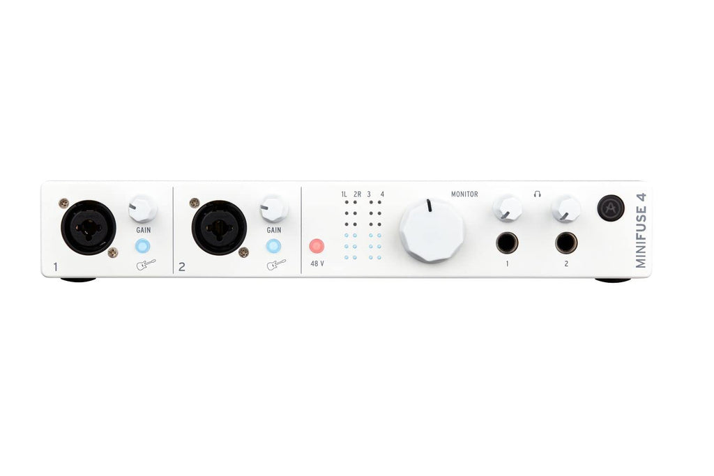 Arturia MiniFuse 4 – 4-In/4-Out USB Audio Interface with Dual Headphone Outputs, USB Hub & Software Bundle for Music Production & Podcasting