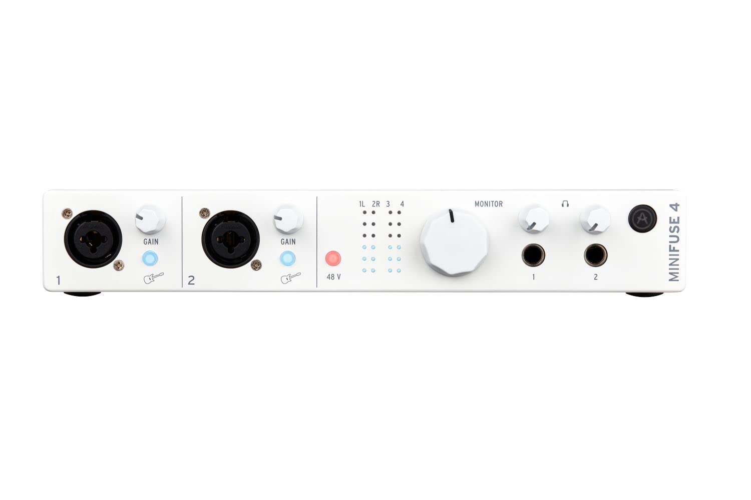 Arturia MiniFuse 4 – 4-In/4-Out USB Audio Interface with Dual Headphone Outputs, USB Hub & Software Bundle for Music Production & Podcasting