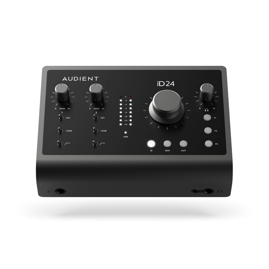 Audient iD24 USB-C Audio Interface – 10-In/14-Out with Dual Class-A Preamps, ADAT & Loopback