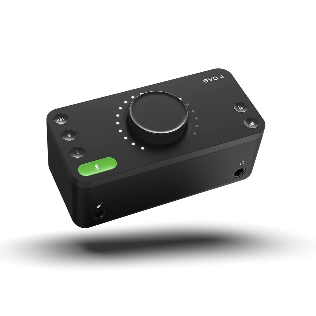 Audient EVO 4 USB‑C Audio Interface – 2‑In/2‑Out with Smartgain & JFET Instrument Input