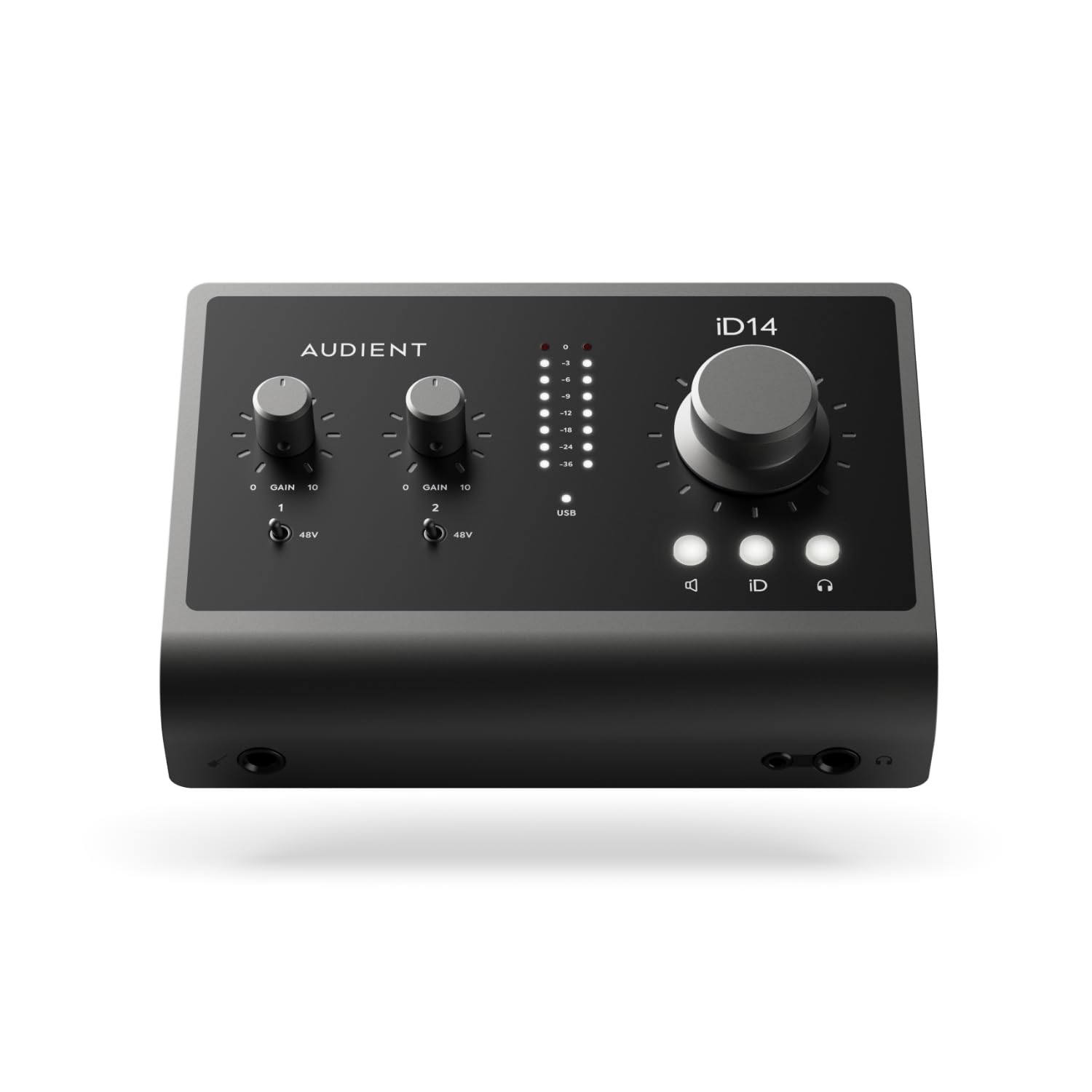 Audient iD14 MKII USB-C Audio Interface – 10-In/4-Out with Dual Class-A Preamps & ADAT Expansion