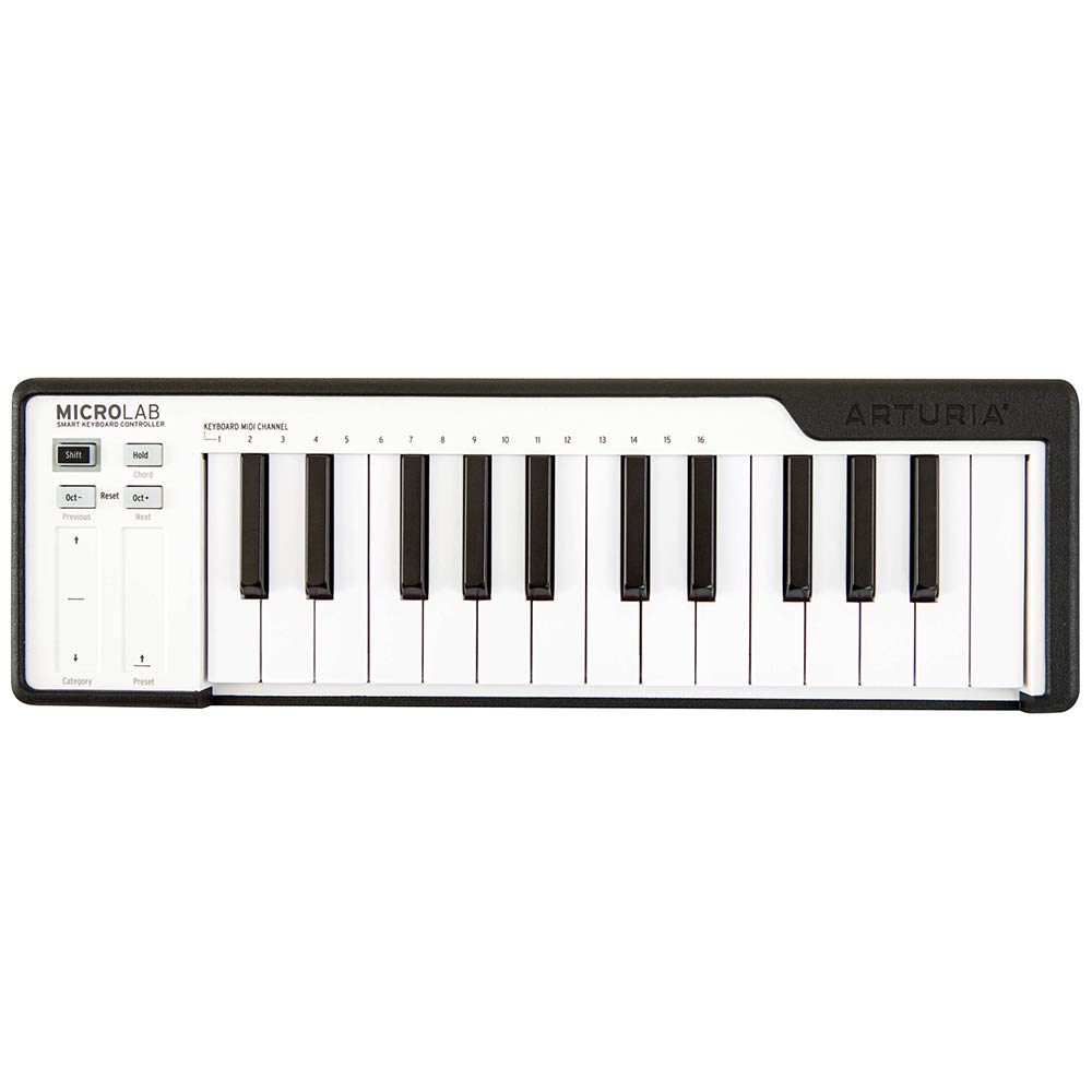Arturia MicroLab 25-Key Portable MIDI Controller Keyboard – Compact, Durable, USB-Powered