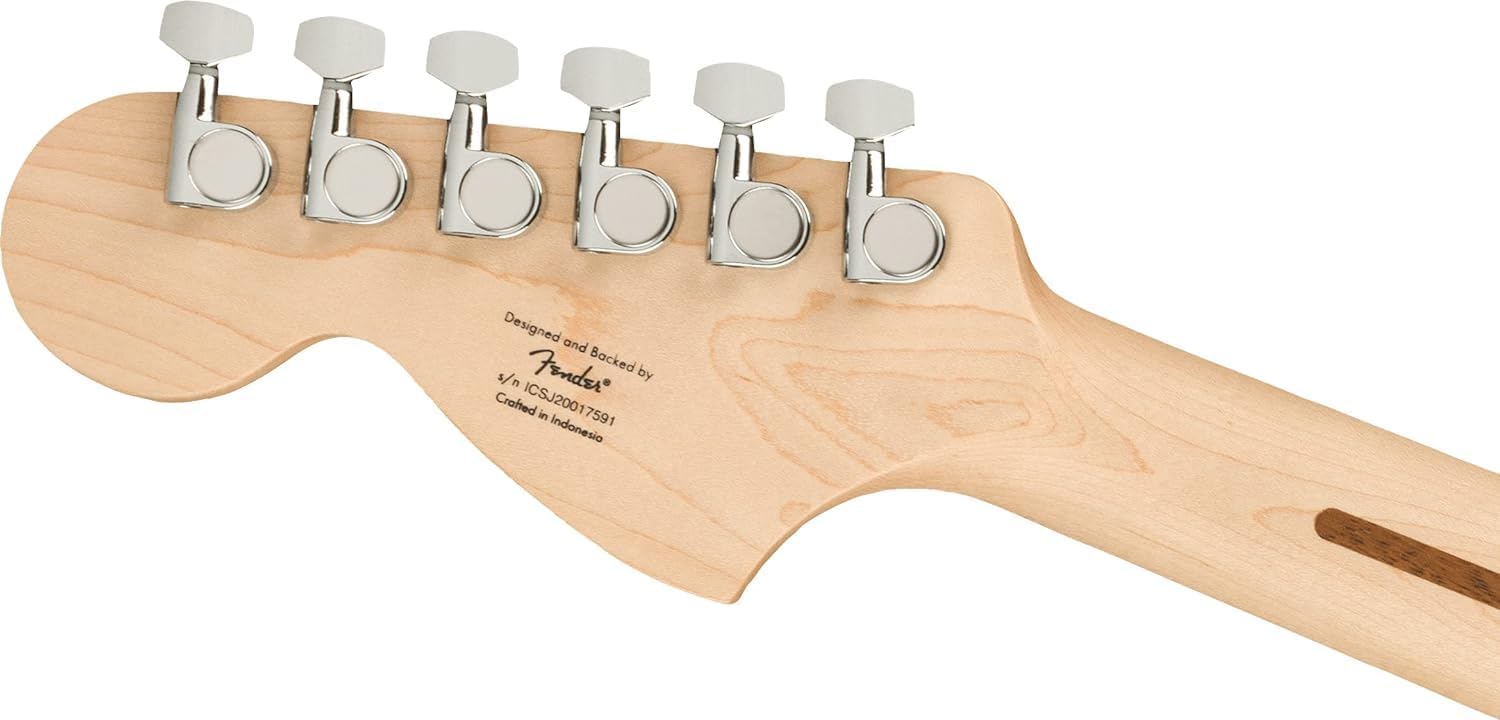 Fender Squier Affinity Series Stratocaster Electric Guitar – Maple Fingerboard – 3-Color Sunburst, Lake Placid Blue, Black