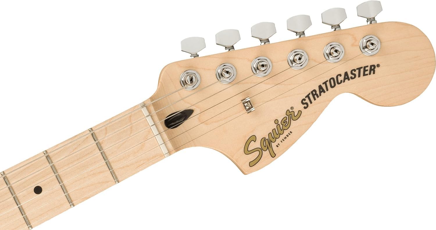 Fender Squier Affinity Series Stratocaster Electric Guitar – Maple Fingerboard – 3-Color Sunburst, Lake Placid Blue, Black